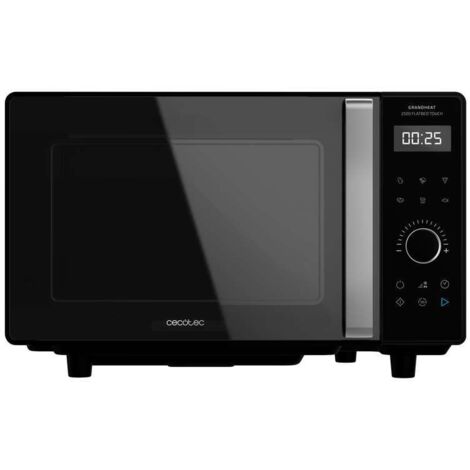 Cecotec – Micro-ondes à poser 25L 800W – Technologie Flatbed sans plateau tournant – 8 fonctions préconfigurées – Panneau tactile intuitif (1/5)