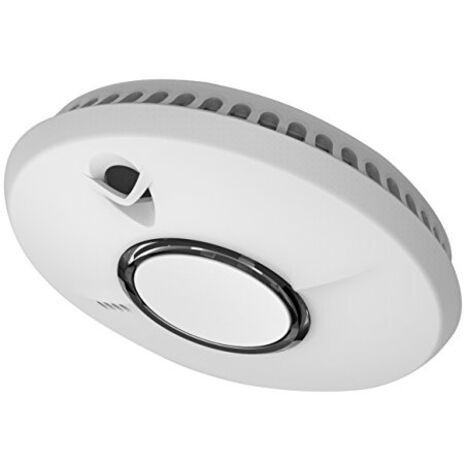 Fireangel – Détecteur de fumée 10 ans d'autonomie – Technologie Thermoptek – Alarme 85dB – Montage mur/plafond – Certifié EN 14604