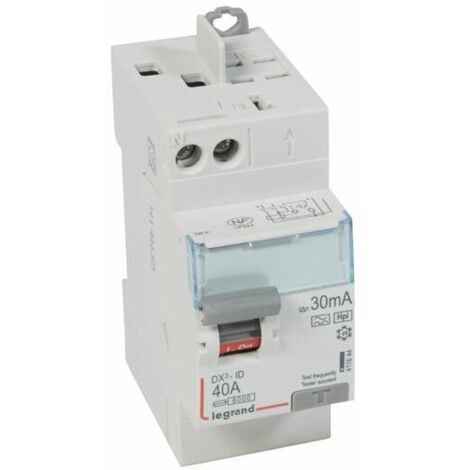 Legrand – Interrupteur différentiel DX³-ID 2P 230V 40A type F 30mA – Détection de fuites de courant – Protection optimale circuits alternatifs et continus