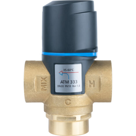 Mitigeur thermostatique ATM 333 DN20 RP 3/4 pouce plage de température 35-60 degrés C, Kvs 1,6 m3/h (1/5)