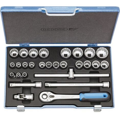 Gedore 2682877 Jeu de 28 Douilles Coffret Métallique (1/5)