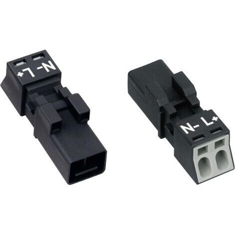 WAGO 890-212 Connecteur électrique noir compact 2 broches (1/5)