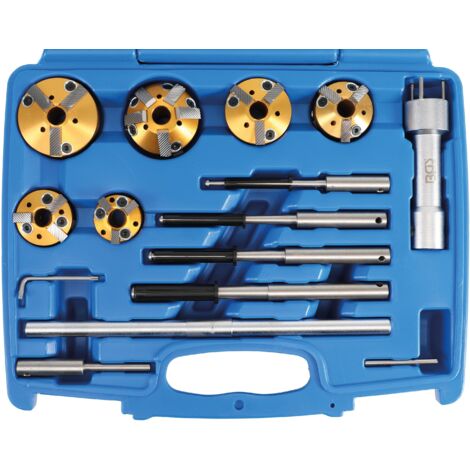 Bgs Technic – Fraises à soupape 14 pcs – Pour sièges de soupape trempés – Ø 28-65 mm – Guidages réglables – 68346