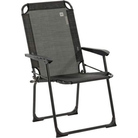 Travellife Como Compact chaise de camping gris mélangé (1/5)