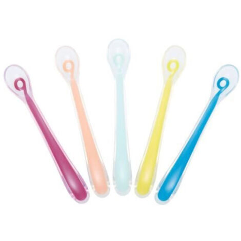 BABYMOOV Baby Spoons - Cuilleres Silicone 1er age (1/5)