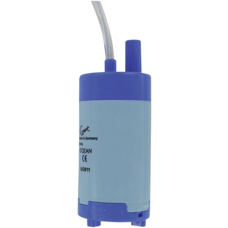 Pompe submersible 12V – Débit 1260 l/h – Hauteur de refoulement 15 m – Démarrage progressif – Pour eau propre jusqu'à 60°C – Comet