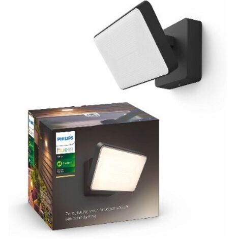 Philips – Projecteur extérieur à détecteur de mouvement 2600 lumens – IP44 – lumière LED blanc chaud 2700 K – Compatible Alexa, Google Assistant (1/10)