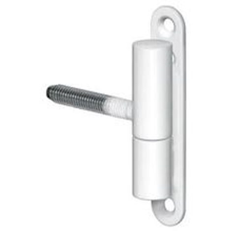 Monin – Paumelle fiche pour meuble époxy blanc 68mm x 13mm – Acier haute résistance – Protection contre corrosion – Installation simplifiée