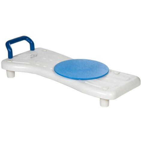 reha-fund Banc de baignoire rotatif blanc et bleu (1/2)