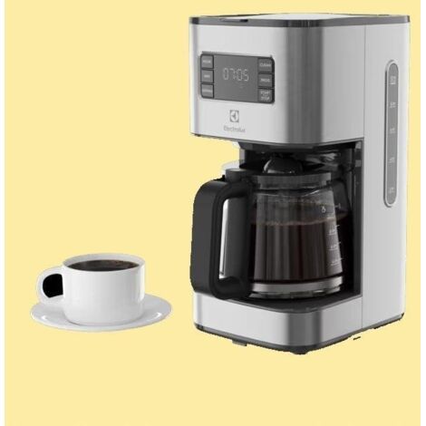 Electrolux E5CM1 6ST Cafeti re Argent Et Gris 10 Tasses