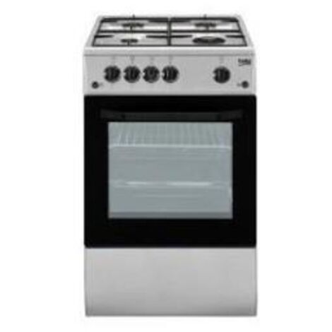 Beko FSG52020FX cuisinière à gaz inox 4 brûleurs 60L (1/4)