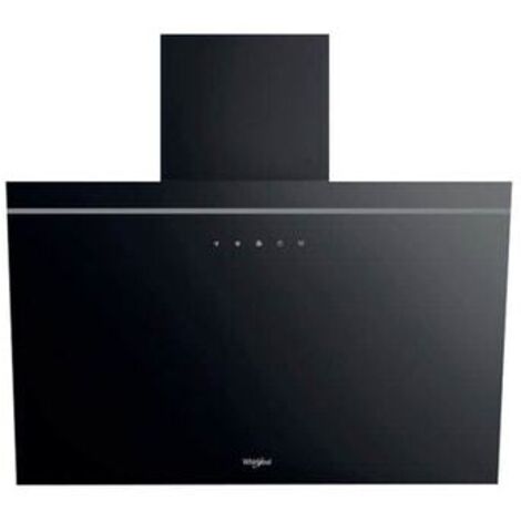 Whirlpool – Hotte décorative inclinée 59,8 cm – Débit d'air 650 m3/h – Niveau sonore 65 dB – Éclairage LED – Aspiration périphérique - AKR62FLTK (1/5)