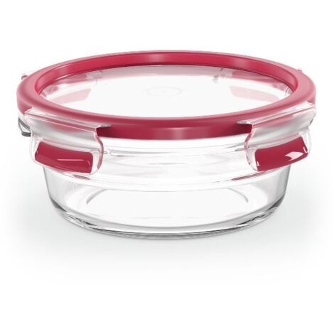EMSA CLIP CLOSE VERRE BOITE RONDE 0.6L ROUGE 1184042