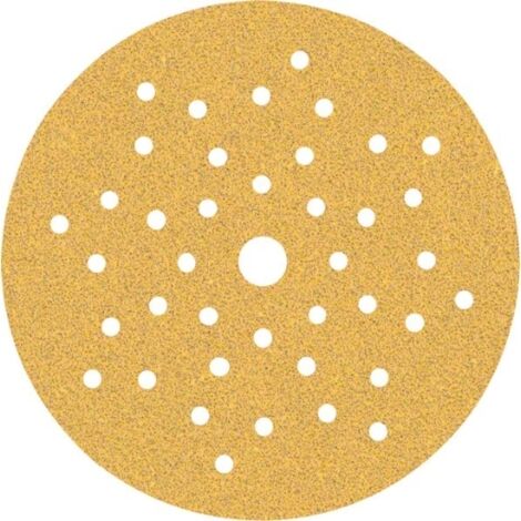 Bosch 50x Feuilles abrasives EXPERT C470 multi-trous (pour Peinture sur bois, Bois dur, O 125 mm, Grain 60, Professional Accessoire Ponceuse excentrique, Ponceuse excentrique)