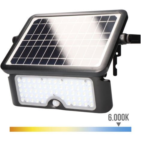 edm Applique LED solaire noire 10W 1150 lumens (1/9)