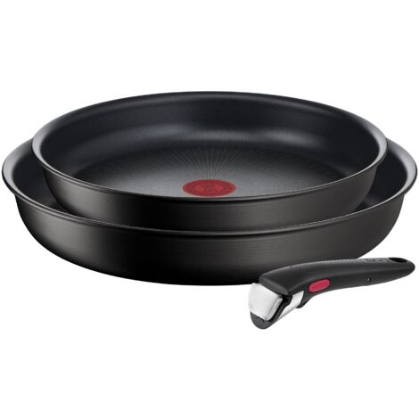 Tefal Ingenio Unlimited poêles antiadhésives noires 24 et 28 cm (1/5)
