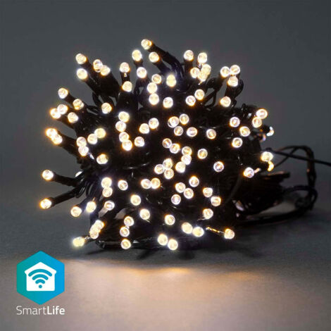Nedis Guirlande lumineuse Wi-Fi noire 20 mètres 200 LEDs (1/5)