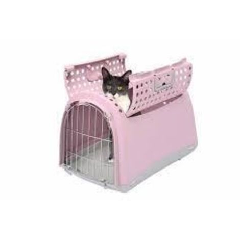 Transport plastique linus cabrio rose 50x32x34,5cm
