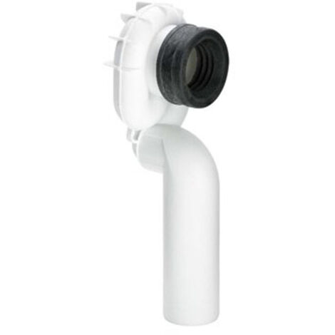 Siphon d'urinoir vertical, plastique/blanc (1/4)