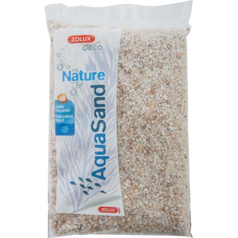 Sol décoratif Aquasand naturel quartz blanc 1kg