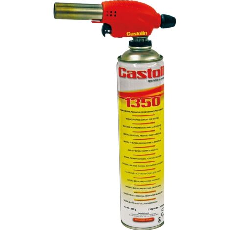 Castolin – Chalumeau à gaz Piezo 45090BP – Torche MIG MAG – Longueur 31,2 cm – Flamme jusqu'à 1850 °C – Autonomie 90 minutes