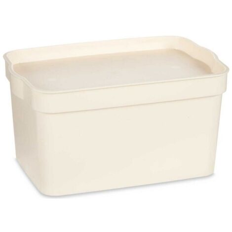 Kipit Boîte de rangement multifonctionnelle crème compacte