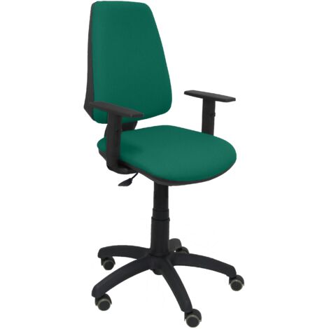 Piqueras y Crespo Elche CP Bali chaise bureau vert émeraude (1/2)