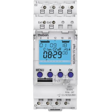 SELEKTA 172 top3 - Horloge astronomique modulaire 2 canaux