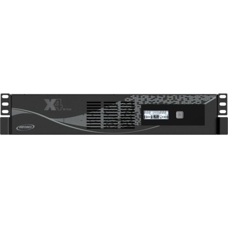 Infosec X4 RM Plus onduleur noir 600 VA LCD USB (1/4)