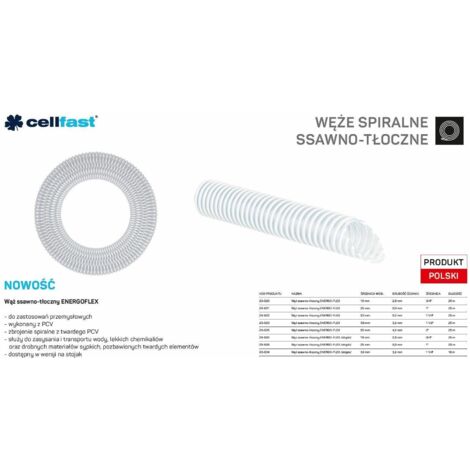 Cellfast Tuyau d'arrosage transparent 25 m diamètre 19 mm (1/2)