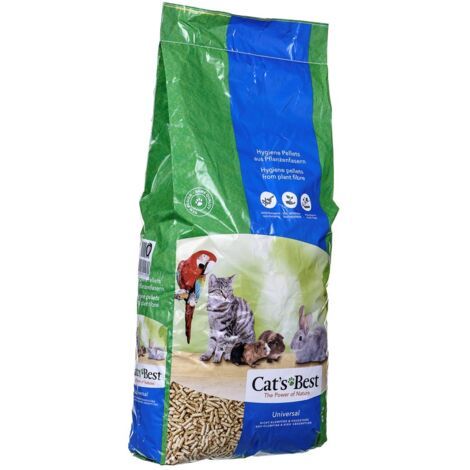 Chats le meilleur lit cologique biodgradable universel pour lapins, chats et petits rongeurs - 40 l
