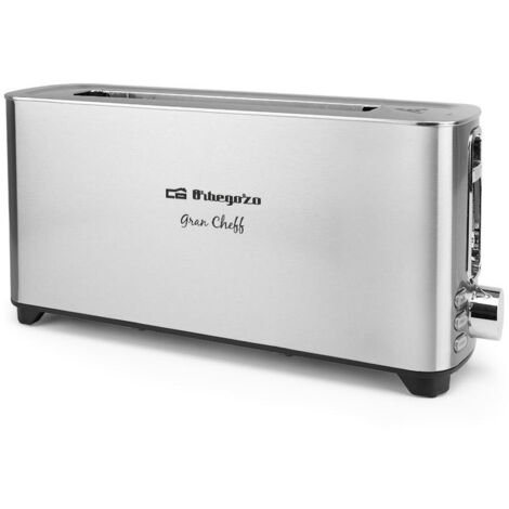 Orbegozo to 6030 toaster de long slot - toaster puissant et polyvalent avec 6 niveaux de toasting - functions de reheating and defrosting - automatic switch-off and housing de stainless steel