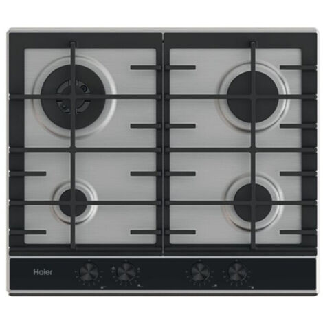 Haier HAHG6BR4XH plaque de cuisson gaz inox 59.5 cm (1/5)