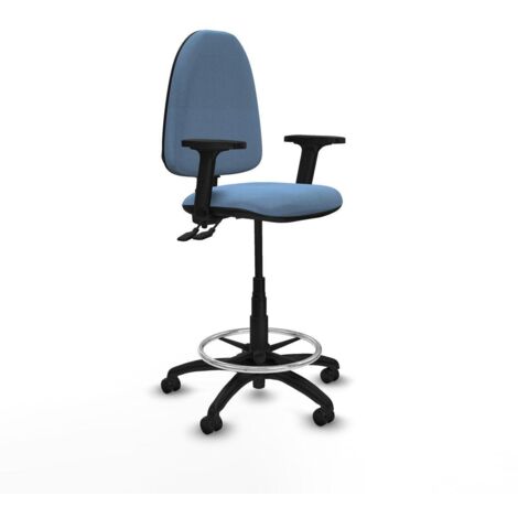 Piqueras y Crespo Tabouret Aýna Bleu Ciel Confort Bureau (1/3)