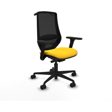 Piqueras y Crespo Mardos Chaise de Bureau Jaune Confort (1/3)