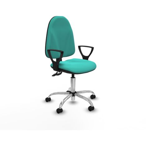 Piqueras et Crespo BFN05RP Chaise de bureau turquoise ergonomique (1/3)