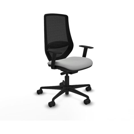 Chaise de bureau gris clair pour ordinateur et travail pro a la maison