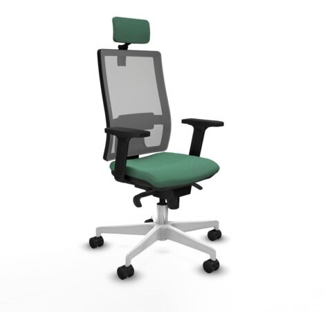 Piqueras y Crespo Chaise de bureau vert émeraude confortable (1/3)