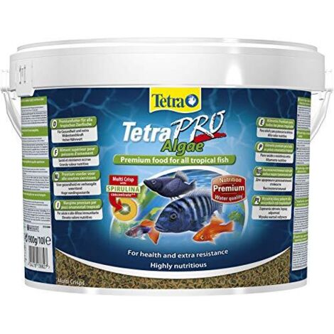 Tetra Pro Algae Aliment Crisps 10 Litres pour Poissons