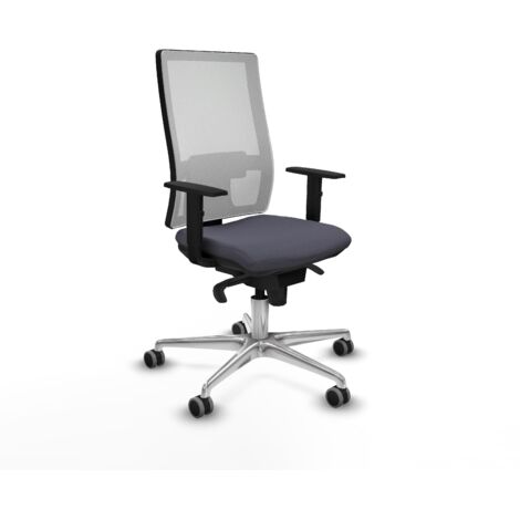 Piqueras y Crespo Horna Chaise de bureau gris foncé réglable (1/3)