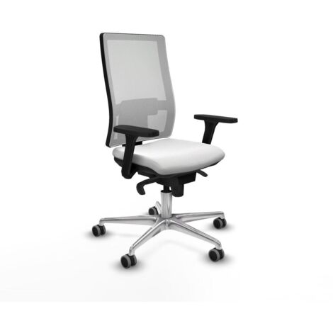Piqueras y Crespo 3D086G0 Chaise de Bureau Blanc Ergonomique (1/3)
