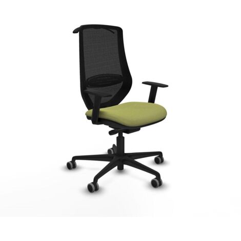 Piqueras y Crespo Mardos chaise bureau vert olive ergonomique (1/3)