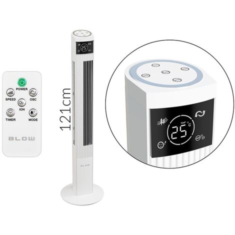 VENTILATEUR COLONNE BLOW XXL 125CM 90W BLANC (1/5)