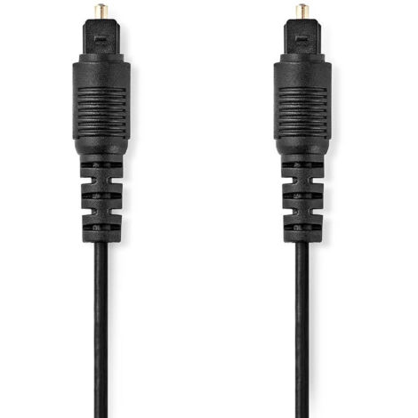 CAGL25000BK10 Câble audio optique , TosLink Male , TosLink Male , 1.00 m , Rond , PVC , Noir , Label (1/3)