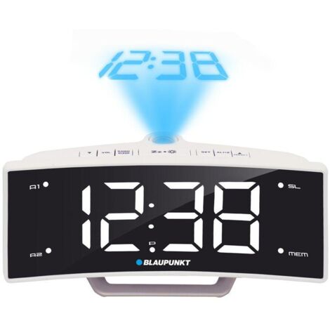 Blaupunkt CRP7WH réveil radio blanc avec port USB (1/3)