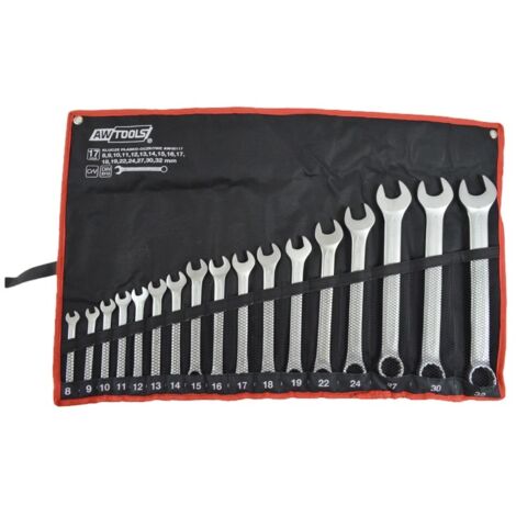 Awtools Clés à Molette 17 pièces argent acier CrV (1/3)