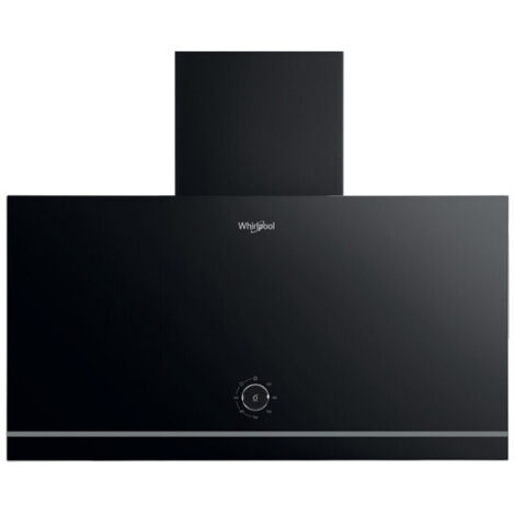 Whirlpool – Hotte décorative murale 60 cm – Filtres à graisses aluminium lavables – Technologie 6e SENS – Aspiration efficace – WHVA62FLMK (1/5)