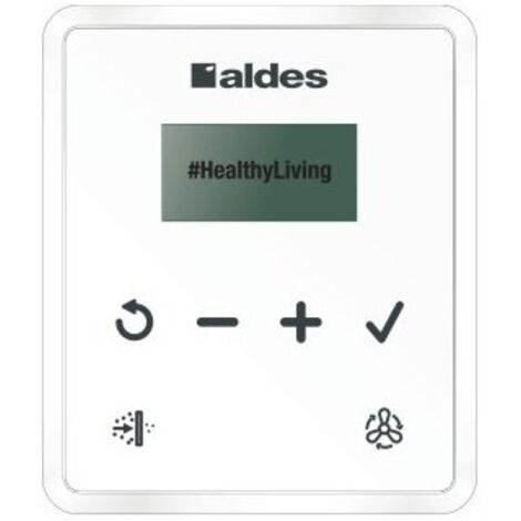 Télécommande InspirAIR® d'Aldes - Entrée IHM - Mural - Blanc (1/2)
