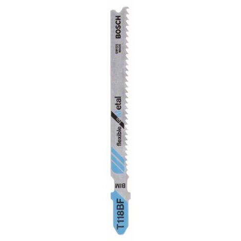 Lames de scie sauteuse T118BF, lot de 5 pièces - B 2608634503