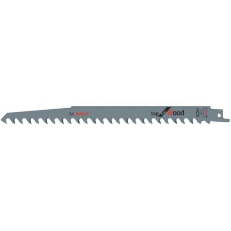 Lame de scie-sabre S 1542 K, Top for Wood, lot de 2 Bosch Accessories 2608650681 Longueur lame de scie 240 mm 2 pc(s)